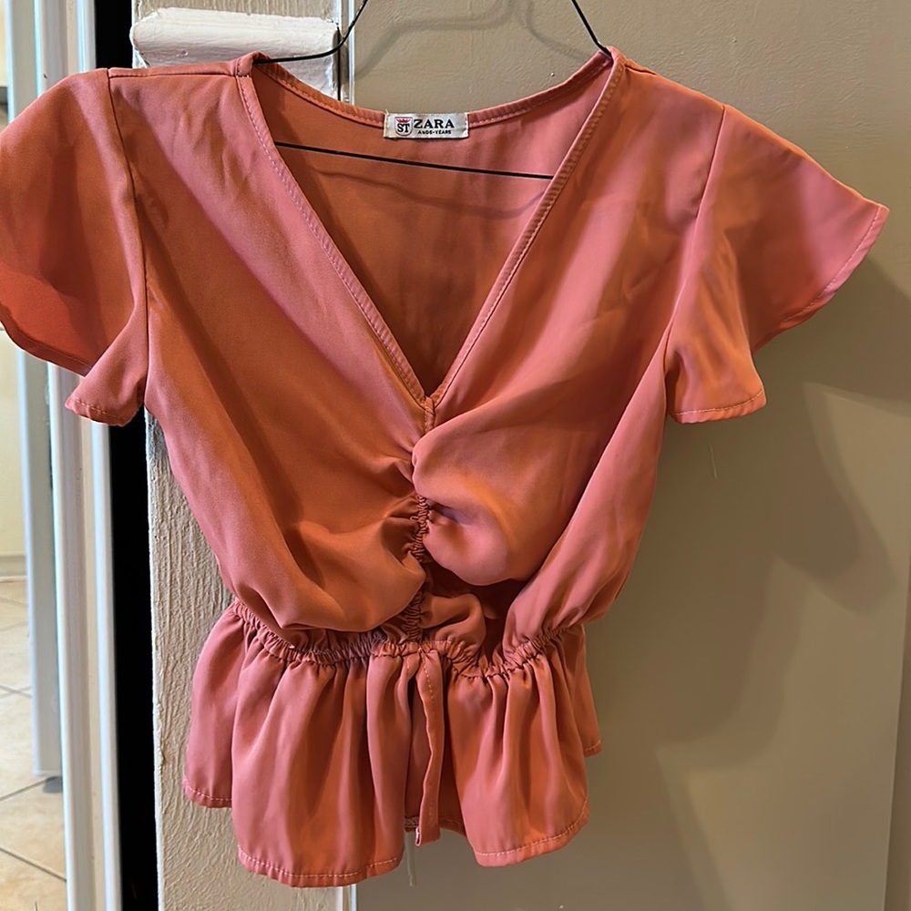 Zara ST | Crop Mauve Top